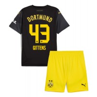 Borussia Dortmund Jamie Bynoe-Gittens #43 Bortedraktsett Barn 2024-25 Kortermet (+ Korte bukser)